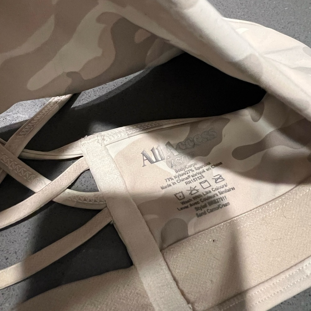 ALL ACCESS set Beige Camouflage Bike Shorts - Picture 5 of 7